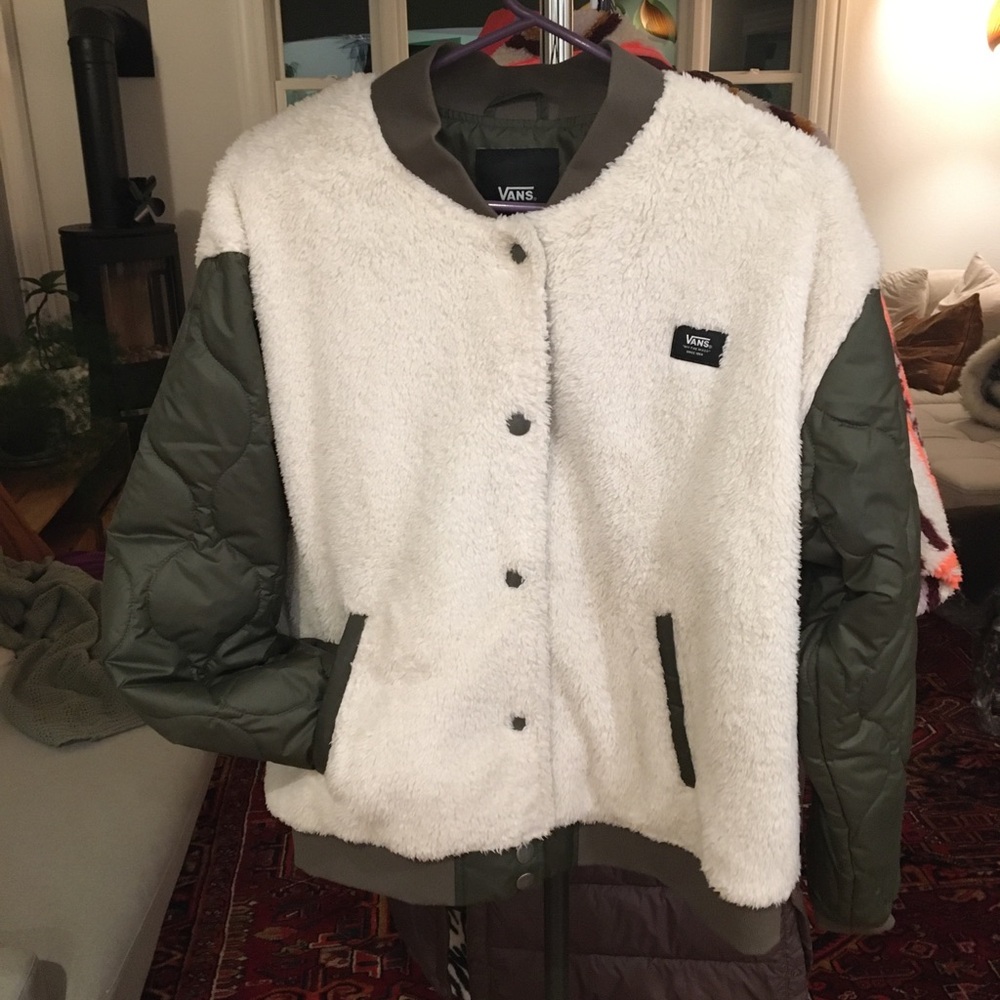 Vans Women's White and Green Jacket